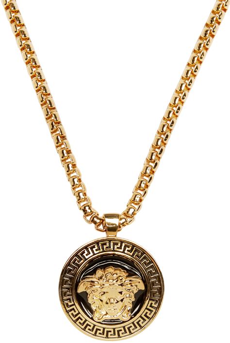 versace chain nere e oro|versace jewelry card.